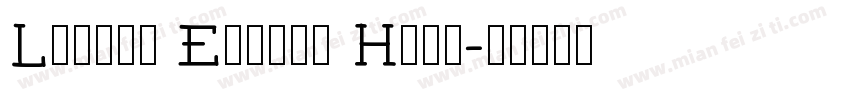 Lovely Eunike Hans字体转换
